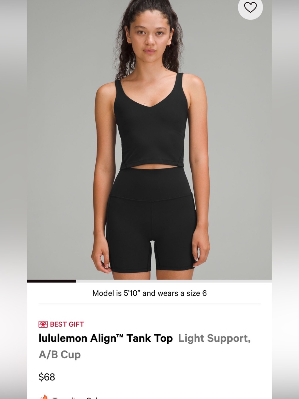 LuluLemon Align Green Tank Top